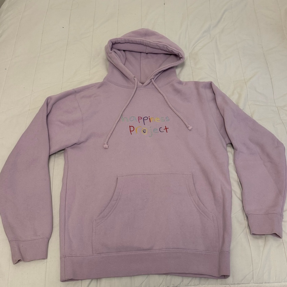 Lavender Happiness Project with Embroidered Text